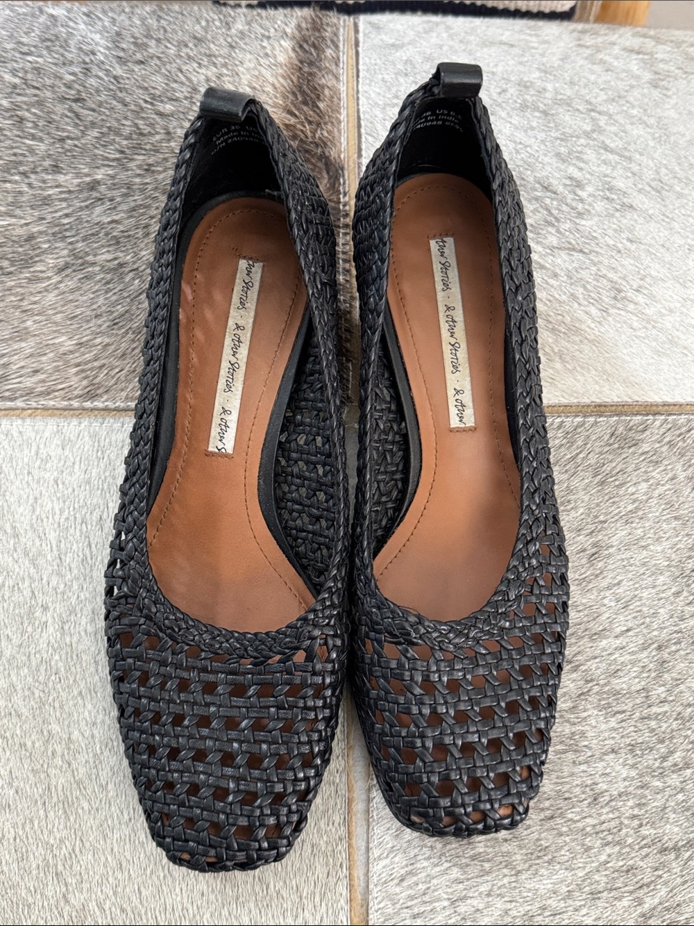 & Other Stories Woven Black Women’s Heels